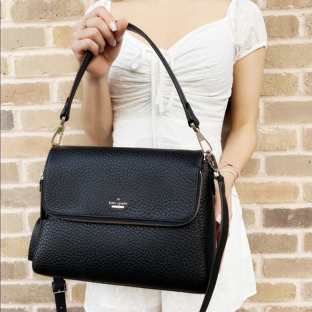 Kate spade black satchel crossbody